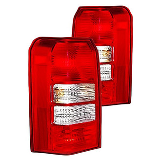 Replacement - Driver and Passenger Side Tail Light Lens and Housing Set (Standard Line)
