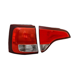 Replacement - Driver Side Driver and Passenger Side Inner and Outer Tail Light Set (CAPA Certified)