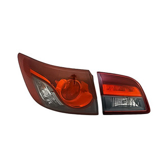 Replacement - Driver Side Driver and Passenger Side Inner and Outer Tail Light Set (Standard Line)