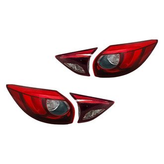 Replacement - Driver and Passenger Side Inner and Outer Tail Light Set (CAPA Certified)