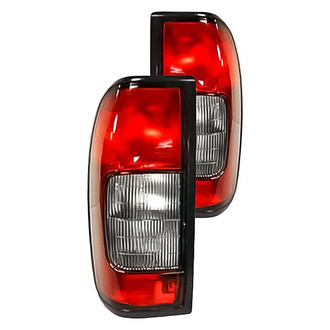Replacement - Driver and Passenger Side Tail Light Lens and Housing Set (Standard Line)