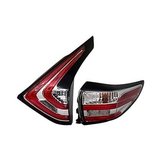 Replacement - Passenger Side Driver and Passenger Side Inner and Outer Tail Light Set (CAPA Certified)