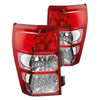 Replacement - Driver and Passenger Side Tail Light Lens and Housing Set (Standard Line)