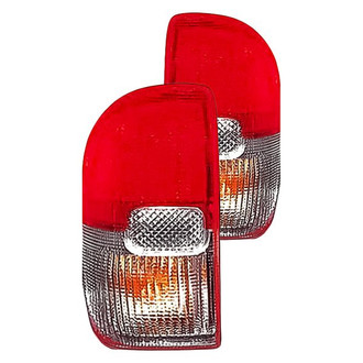 Replacement - Driver and Passenger Side Tail Light Lens and Housing Set (Standard Line)