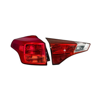Replacement - Driver Side Driver and Passenger Side Inner and Outer Tail Light Set (CAPA Certified)