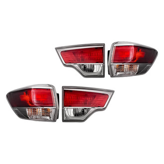 Replacement - Driver and Passenger Side Inner and Outer Tail Light Set (CAPA Certified)