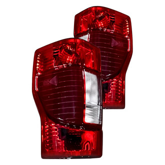 Replacement - Driver and Passenger Side Tail Light Lens and Housing Set (CAPA Certified)