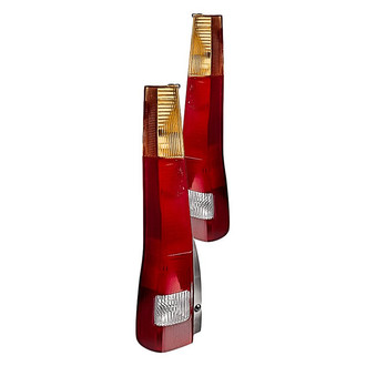 Replacement - Driver and Passenger Side Tail Light Lens and Housing Set (Standard Line)