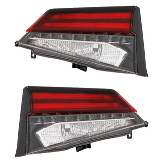 Replacement - Driver and Passenger Side Inner Tail Light Lens and Housing Set (Standard Line)
