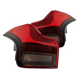 Replacement - Driver and Passenger Side Outer Tail Light Lens and Housings (CAPA Certified)