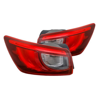 Replacement - Driver and Passenger Side Outer Tail Light Set (CAPA Certified)