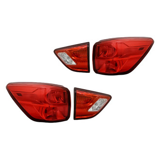 Replacement - Driver and Passenger Side Inner and Outer Tail Light Set (Standard Line)