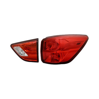 Replacement - Passenger Side Driver and Passenger Side Inner and Outer Tail Light Set (CAPA Certified)