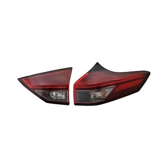 Replacement - Passenger Side Driver and Passenger Side Inner and Outer Tail Light Set (CAPA Certified)