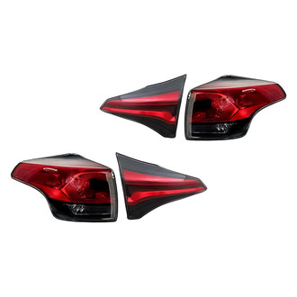 Replacement - Driver and Passenger Side Inner and Outer Tail Light Set (Standard Line)