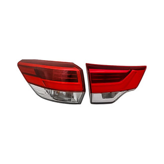 Replacement - Driver Side Driver and Passenger Side Inner and Outer Tail Light Set (CAPA Certified)