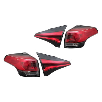 Replacement - Driver and Passenger Side Inner and Outer Tail Light Set (Standard Line)