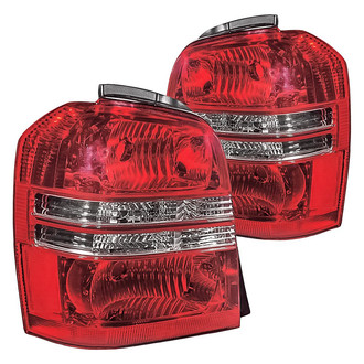 Replacement - Driver and Passenger Side Tail Light Lens and Housing Set (Standard Line)