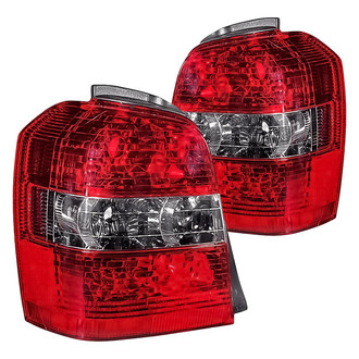 Replacement - Driver and Passenger Side Tail Light Lens and Housing Set (CAPA Certified)