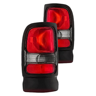 Replacement - Driver and Passenger Side Outer Tail Light Lens and Housing Set (CAPA Certified)