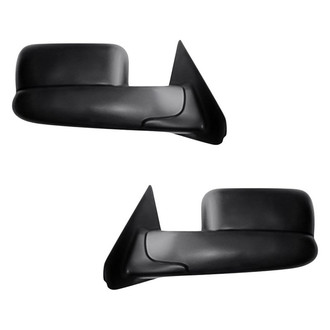 Replacement - Driver and Passenger Side Manual Towing Mirror Set (Non-Heated, Foldaway) (Standard Line)