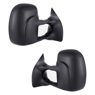 Replacement - Driver and Passenger Side Power Remote Towing Mirror Set (Non-Heated, Foldaway) (Standard Line)