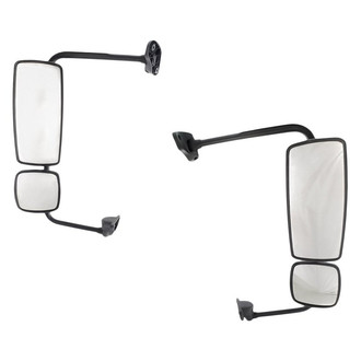 Replacement - Driver and Passenger Side Manual Towing Mirror Set (Non-Heated, Non-Foldaway) (Standard Line)