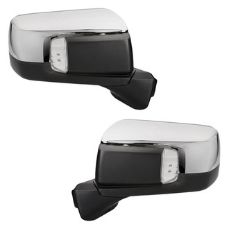 Replacement - Driver and Passenger Side Power View Mirror Set (Heated, Foldaway) (Standard Line)