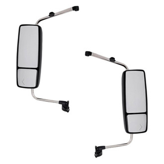 Replacement - Driver and Passenger Side Manual Towing Mirror Set (Heated, Non-Foldaway) (Standard Line)