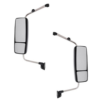 Replacement - Driver and Passenger Side Manual Towing Mirror Set (Heated, Non-Foldaway) (Standard Line)