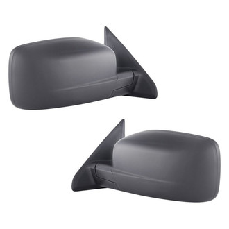 Replacement - Driver and Passenger Side Manual View Mirror Set (Non-Heated, Foldaway) (Standard Line)