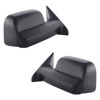 Replacement - Driver and Passenger Side Manual Towing Mirror Set (Non-Heated, Foldaway) (Standard Line)