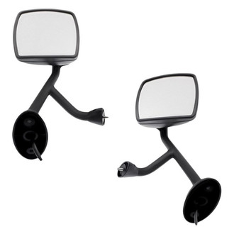 Replacement - Driver and Passenger Side Manual Towing Mirror Set (Non-Heated, Foldaway) (Standard Line)