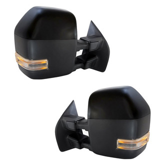 Replacement - Driver and Passenger Side Power Towing Mirror Set (Heated, Foldaway) (Standard Line)
