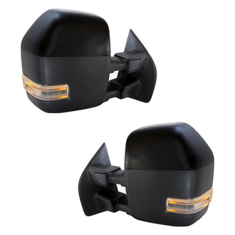 Replacement - Driver and Passenger Side Power Towing Mirror Set (Heated, Foldaway) (Standard Line)