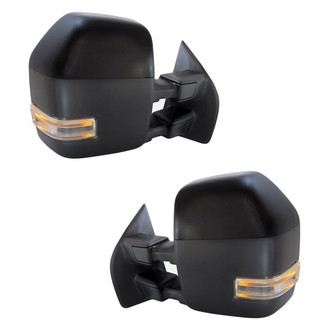 Replacement - Driver and Passenger Side Power Towing Mirror Set (Heated, Foldaway) (Standard Line)