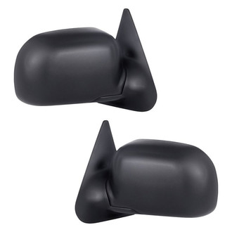 Replacement - Driver and Passenger Side Manual View Mirror Set (Non-Heated, Foldaway) (Standard Line)