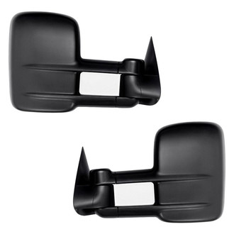 Replacement - Driver and Passenger Side Power Towing Mirror Set (Heated, Foldaway) (Standard Line)