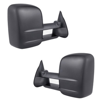 Replacement - Driver and Passenger Side Power Towing Mirror Set (Heated, Foldaway) (Standard Line)