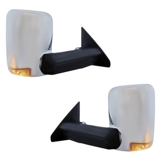 Replacement - Driver and Passenger Side Power Towing Mirror Set (Heated, Foldaway) (Standard Line)