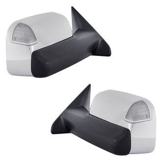 Replacement - Driver and Passenger Side Power Towing Mirror Set (Heated, Foldaway) (Standard Line)