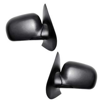 Replacement - Driver and Passenger Side Manual View Mirror Set (Non-Heated, Foldaway) (Standard Line)