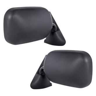 Replacement - Driver and Passenger Side Manual View Mirror Set (Non-Heated, Foldaway) (Standard Line)