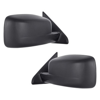 Replacement - Driver and Passenger Side Manual View Mirror Set (Non-Heated, Foldaway) (Standard Line)