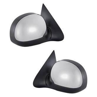 Replacement - Driver and Passenger Side Manual View Mirror Set (Non-Heated, Foldaway) (Standard Line)
