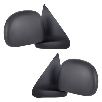 Replacement - Driver and Passenger Side Manual View Mirror Set (Non-Heated, Foldaway) (Standard Line)