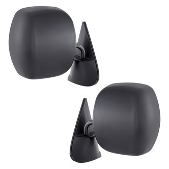 Replacement - Driver and Passenger Side Manual View Mirror Set (Non-Heated, Foldaway) (Standard Line)