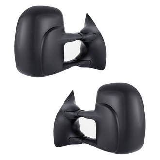 Replacement - Driver and Passenger Side Power Remote Towing Mirror Set (Heated, Foldaway) (Standard Line)