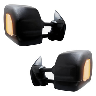 Replacement - Driver and Passenger Side Power Towing Mirror Set (Heated, Foldaway) (Standard Line)