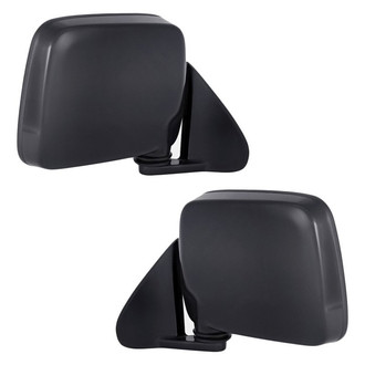 Replacement - Driver and Passenger Side Manual View Mirror Set (Non-Heated, Foldaway) (Standard Line)